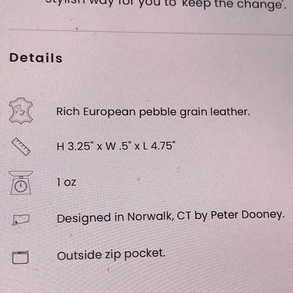 NEW Dooney & Bourke  Pebble Grain Coin Case NEW BNWT Midnight Blue - Picture 5 of 8